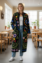 Load image into Gallery viewer, Velvet Suzani Long Jacket
