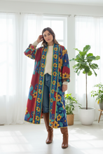 Load image into Gallery viewer, Vintage Sari Kantha Jacket long
