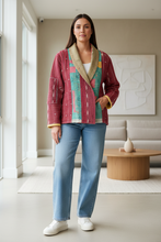 Load image into Gallery viewer, Kantha Short Jacket (Free Size)
