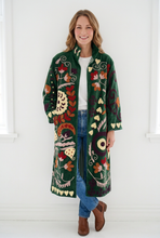 Load image into Gallery viewer, Velvet Suzani Long Jacket
