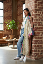Load image into Gallery viewer, Vintage Kantha Kimono Robe
