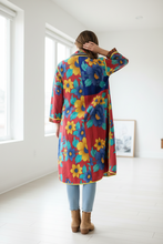Load image into Gallery viewer, Vintage Sari Kantha Jacket long
