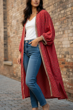 Load image into Gallery viewer, Vintage Sari Kimono Duster
