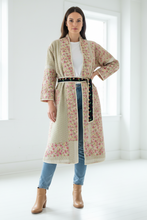 Load image into Gallery viewer, Vintage Sari Kantha Jacket long

