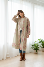 Load image into Gallery viewer, Vintage Sari Kantha Jacket long
