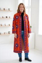 Load image into Gallery viewer, Velvet Suzani Long Jacket
