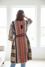 Load image into Gallery viewer, Vintage Sari Kantha Jacket Long
