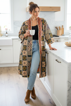 Load image into Gallery viewer, Vintage Sari Kantha Jacket Long
