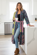 Load image into Gallery viewer, Vintage Sari Kantha Jacket Long
