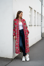 Load image into Gallery viewer, Velvet Suzani Long Jacket
