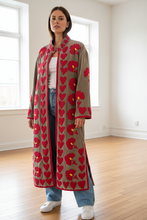 Load image into Gallery viewer, Velvet Suzani Long Jacket
