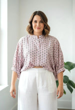 Load image into Gallery viewer, Blockprint Cotton shirt, Free size
