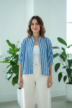 Load image into Gallery viewer, Blockprint Cotton shirt, Free size
