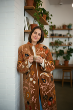 Load image into Gallery viewer, Velvet Suzani Long Jacket
