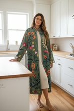 Load image into Gallery viewer, Velvet Suzani Long Jacket
