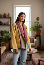 Load image into Gallery viewer, Kantha Short Jacket (Free Size)
