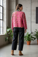 Load image into Gallery viewer, Kantha Short Jacket (free size)
