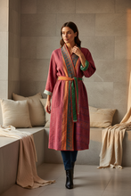 Load image into Gallery viewer, Vintage Sari Kantha Jacket long
