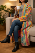Load image into Gallery viewer, Vintage Kantha Kimono Robe
