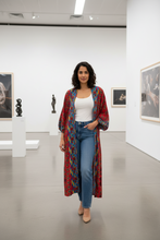 Load image into Gallery viewer, Vintage Sari Kimono Duster
