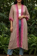 Load image into Gallery viewer, Vintage Sari Kimono Duster
