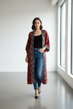 Load image into Gallery viewer, Vintage Sari Kimono Duster
