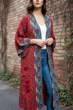 Load image into Gallery viewer, Vintage Sari Kimono Duster
