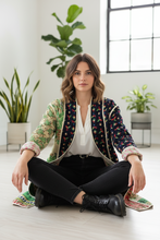 Load image into Gallery viewer, Vintage Sari Kantha Jacket long
