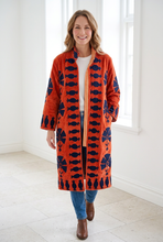 Load image into Gallery viewer, Velvet Suzani Long Jacket
