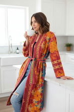 Load image into Gallery viewer, Vintage Sari Kantha Jacket Long
