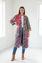 Load image into Gallery viewer, Vintage Sari Kantha Jacket Long
