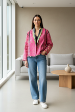 Load image into Gallery viewer, Kantha Short Jacket (free size)
