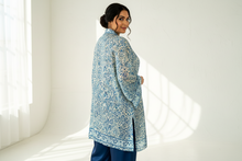 Load image into Gallery viewer, New Silk Sari Long Kimono (Plus Size)
