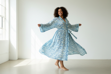 Load image into Gallery viewer, New Silk Sari Long Kimono (Plus Size)
