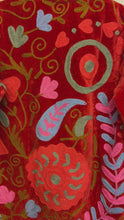 Load and play video in Gallery viewer, Velvet Suzani Long Jacket
