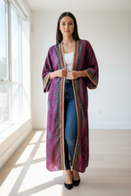Load image into Gallery viewer, Vintage Sari Kimono Duster
