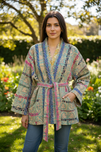 Load image into Gallery viewer, Kantha Blockprint Coat
