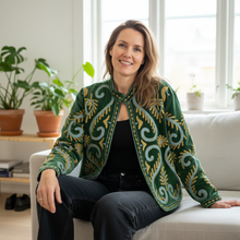 Load image into Gallery viewer, Velvet Suzani Jacket (Short)
