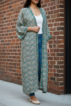 Load image into Gallery viewer, Vintage Sari Kimono Duster

