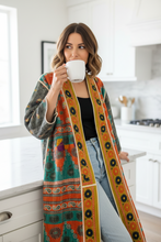 Load image into Gallery viewer, Vintage Sari Kantha Jacket Long
