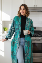 Load image into Gallery viewer, Vintage Kantha Kimono Robe
