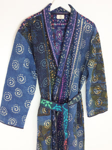 Vintage Sari Kantha Jacket long