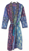 Load image into Gallery viewer, Vintage Sari Kantha Jacket long
