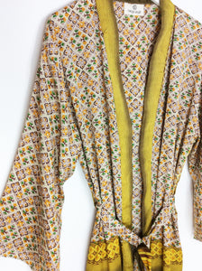 Vintage Sari Kimono Long