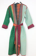 Load image into Gallery viewer, Vintage Sari Kantha Jacket long
