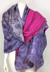 Silk Sari Kantha Shawl