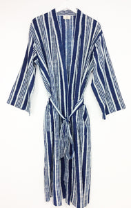 Indigo Blockprinted Kimono