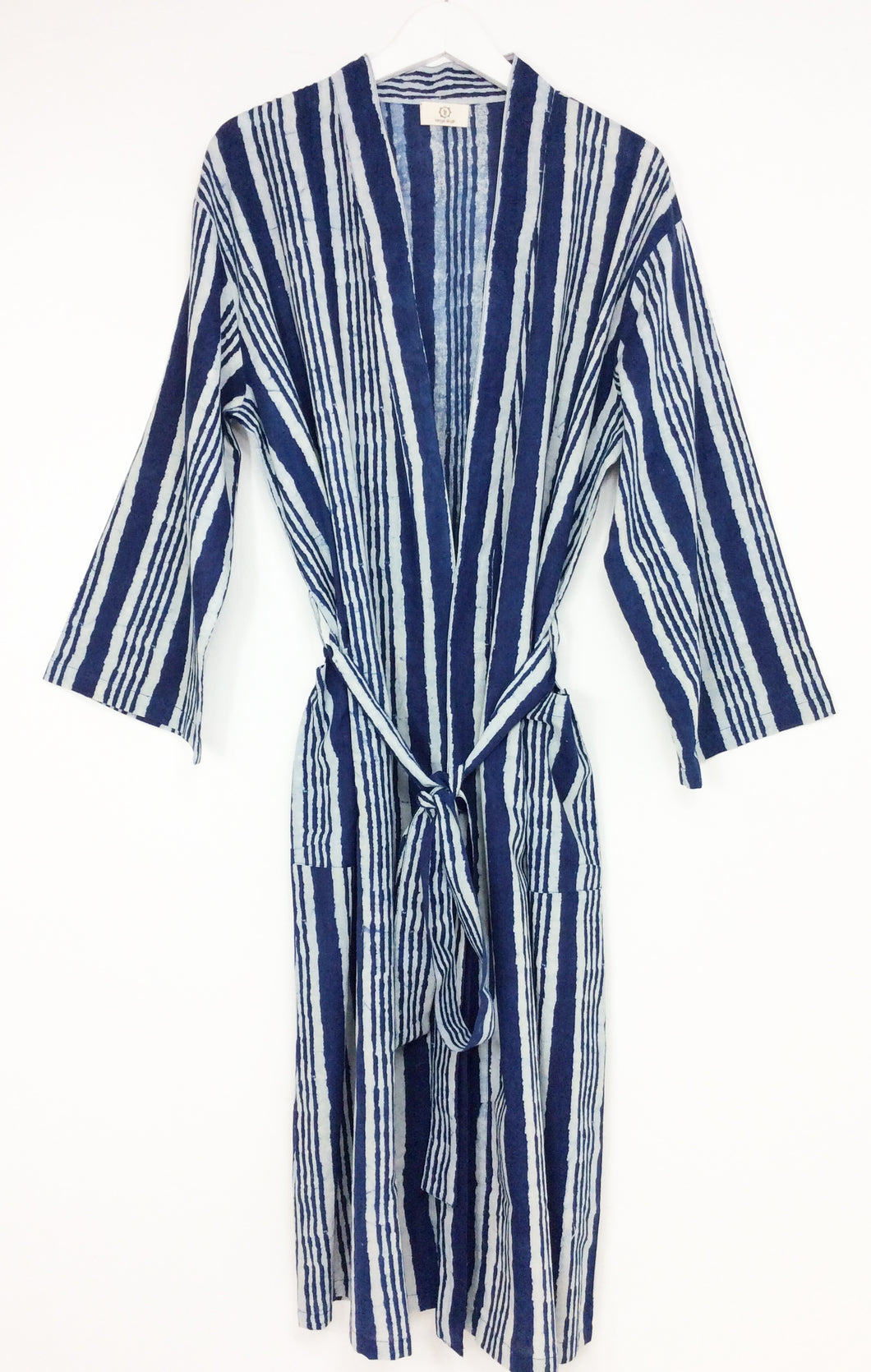 Indigo Blockprinted Kimono