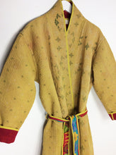 Load image into Gallery viewer, Vintage Sari Kantha Jacket long
