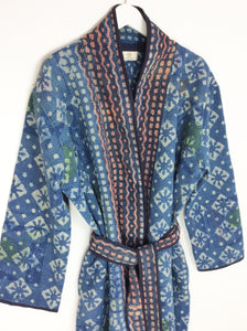 Vintage Sari Kantha Jacket long